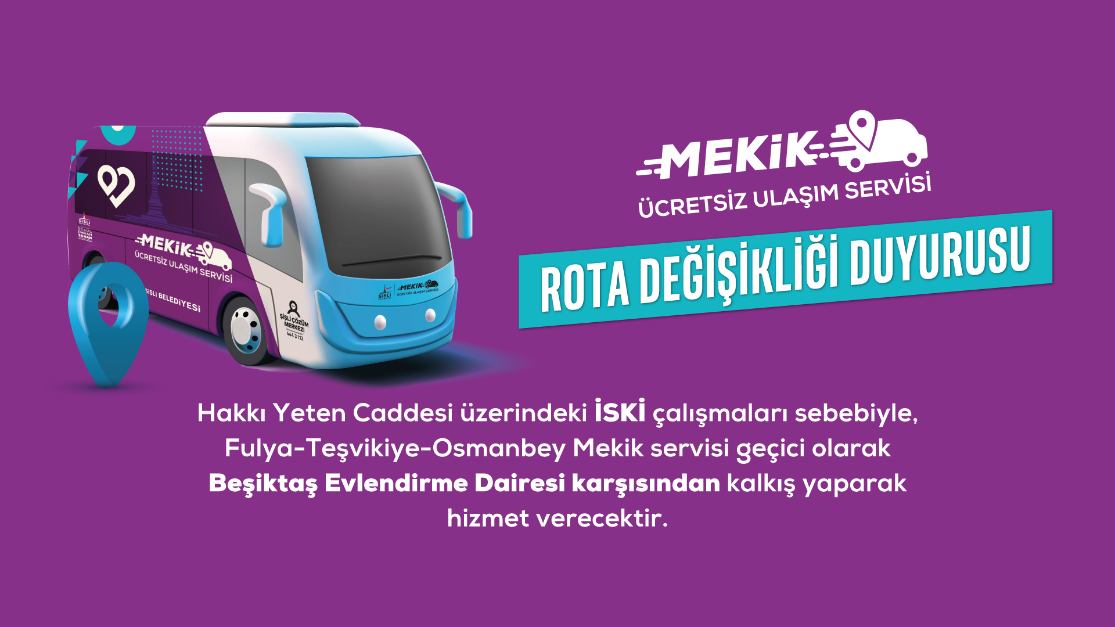 MEKİK’TE ROTA DEĞİŞİKLİĞİ